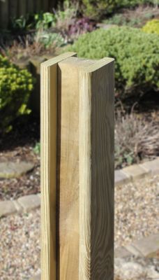 8ft Jacksons slotted intermediate fence post