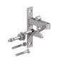 Birkdale Galvanised Self Locking Gate Catch with Kit Cranked Striker