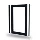 Durapost Aluminium Gate Frame Black