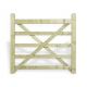 Somerfield 4' Wide Green Softwood Treated 5 Bar PAR Gate L/H