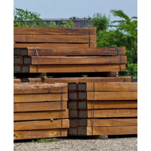 50 Brown Softwood Railway Sleepers